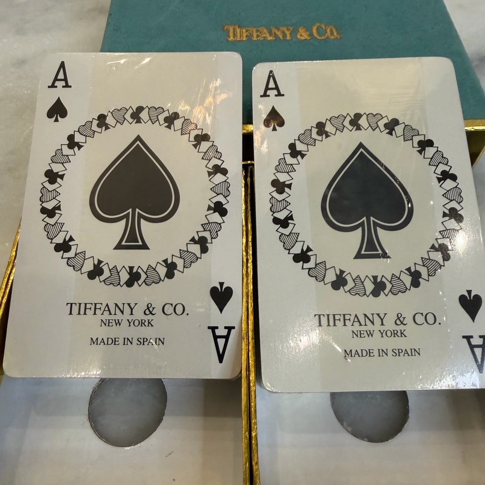 NWOT Tiffany & Co. Black and White Playing Cards - Picture 3 of 3